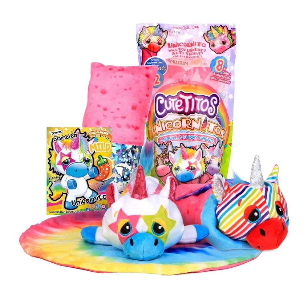 NEW - 3 Cutetitos Unicornito Collectible Stuffed Unicornitos